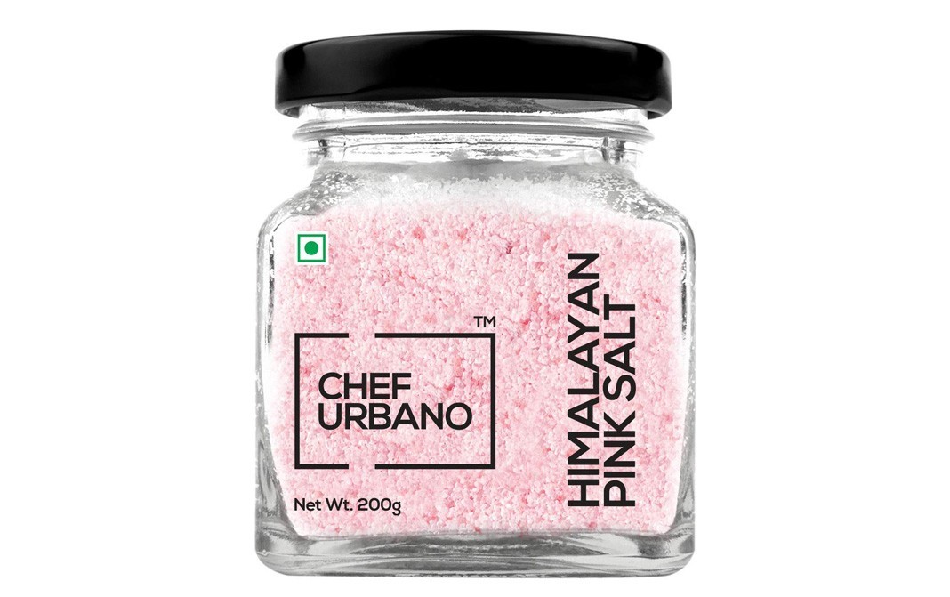 Chef Urbano Himalayan Pink Salt    Glass Jar  200 grams